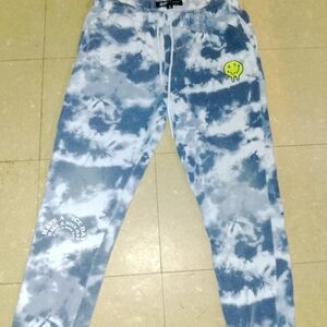 Brooklyn Cloth Blue and White Tie-Dye Joggers